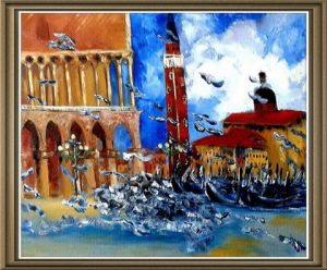 Voir le détail de cette oeuvre: Venise place Saint Marc
